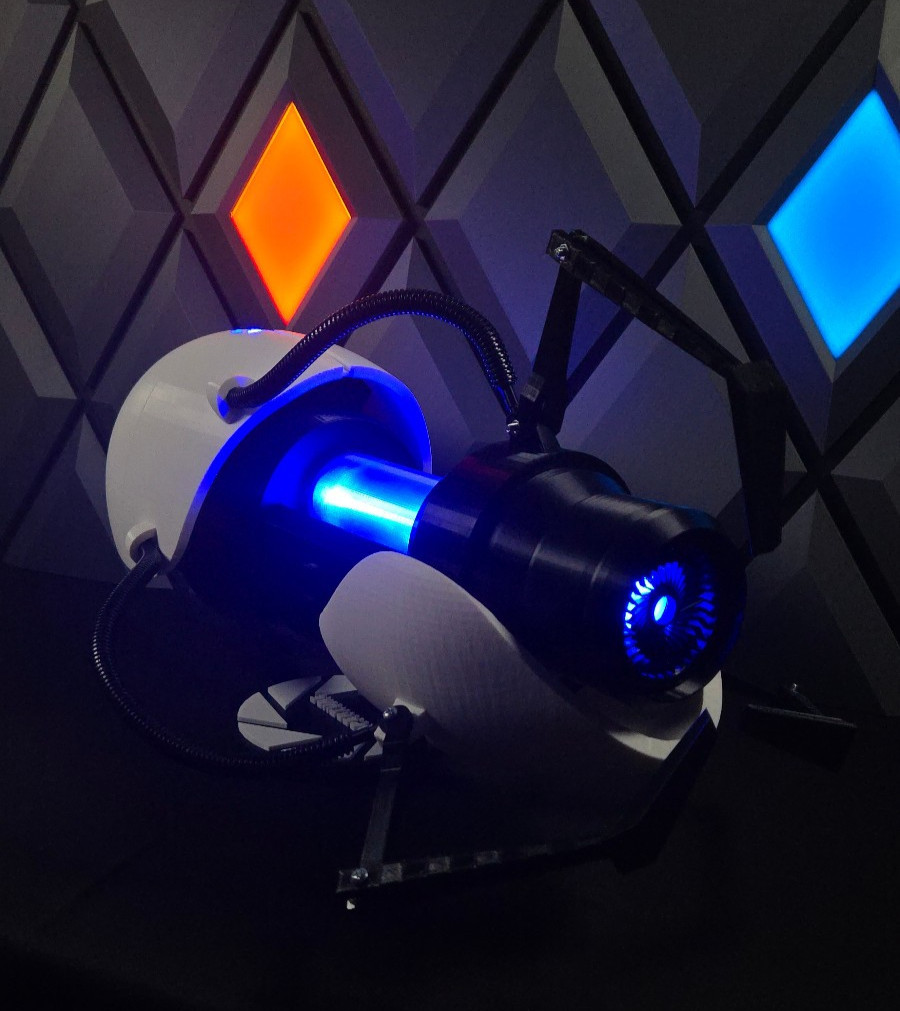 3D Printed Portal Gun Replica Full Size Cosplay Prop
