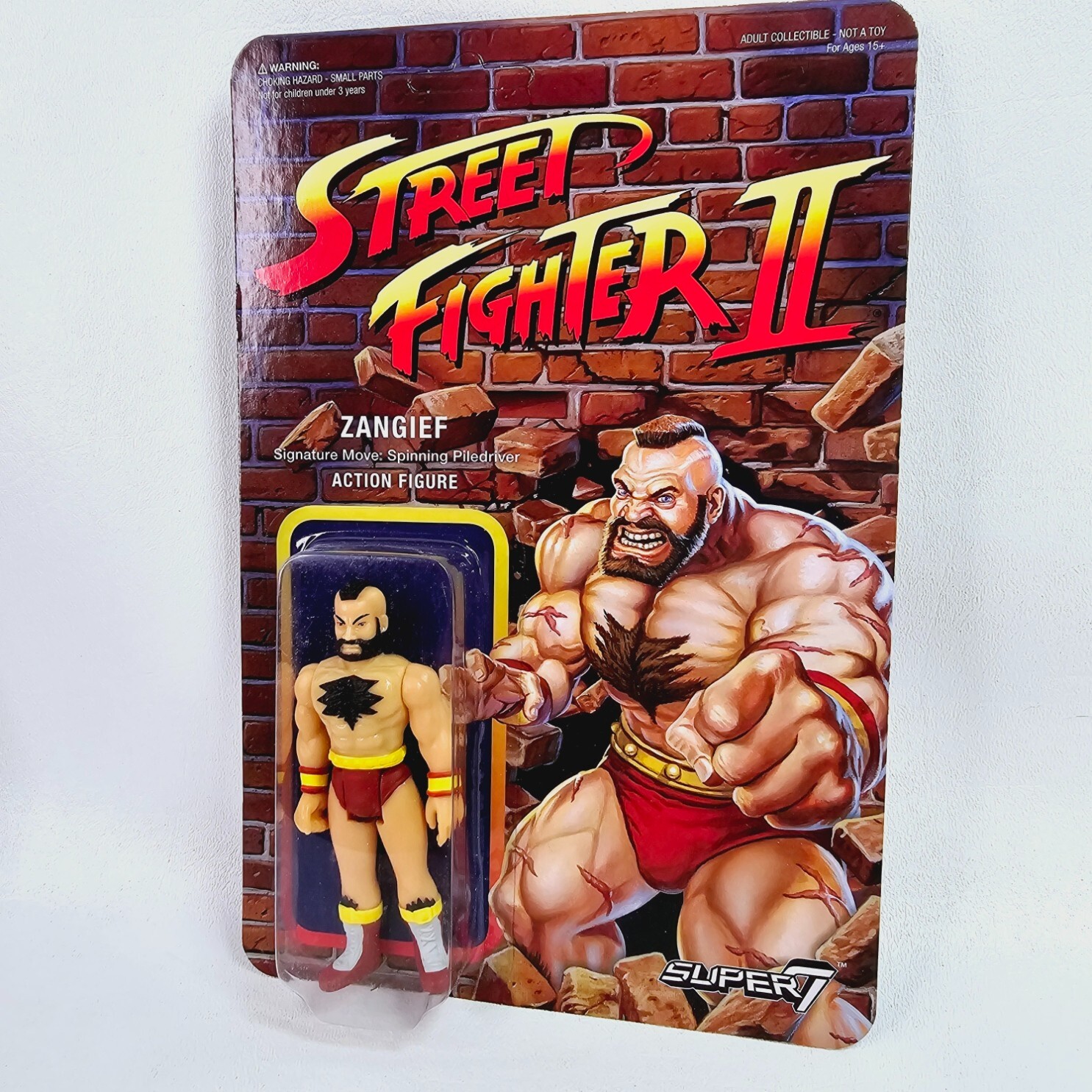 2018 Super7 Zangief Street Fighter II 1:18 Scale Reaction Capcom Action Figure