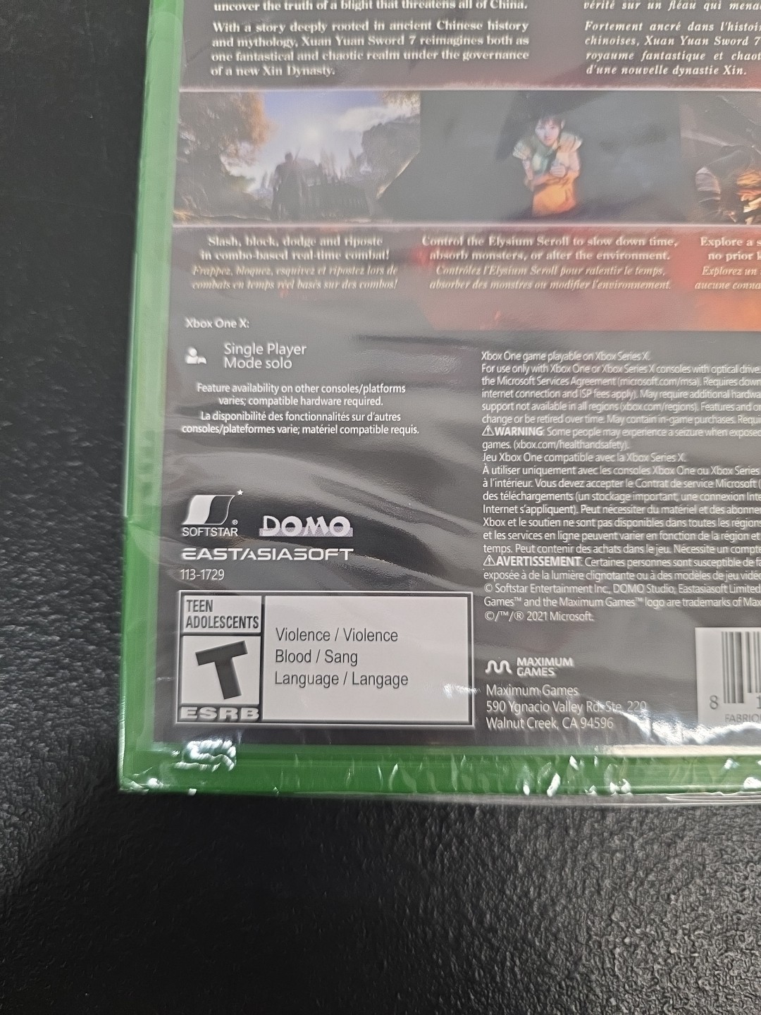 Xuan Yuan Sword 7 (Xbox One, XB1, 2021) Ancient China, Video Game. NEW. BN17