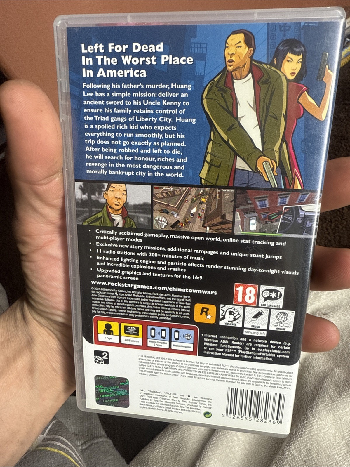 Grand Theft Auto: Chinatown Wars + Map And Manual Sony PSP Super Mint Condition