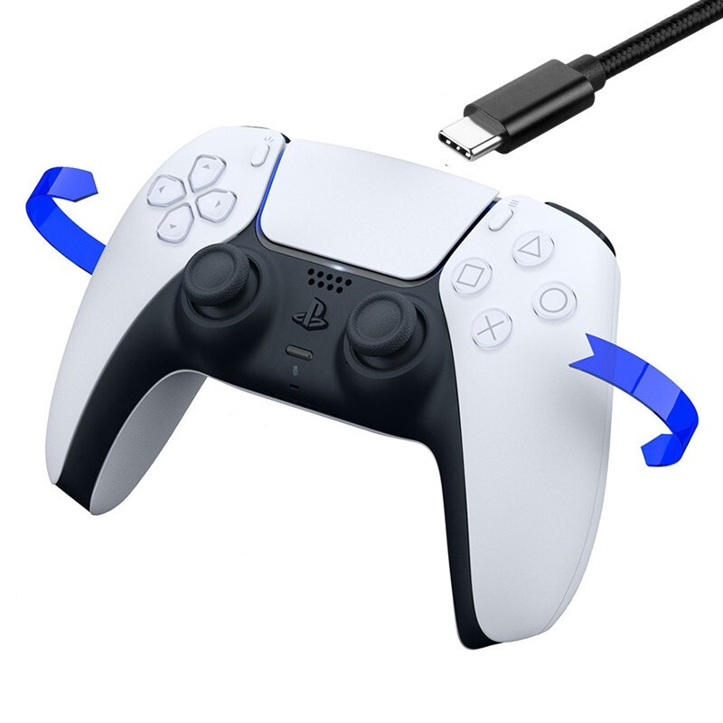 Lot 100 x 1M/3FT Type-C USB-C Data Sync Charging Cable For Sony PS5 Controllers