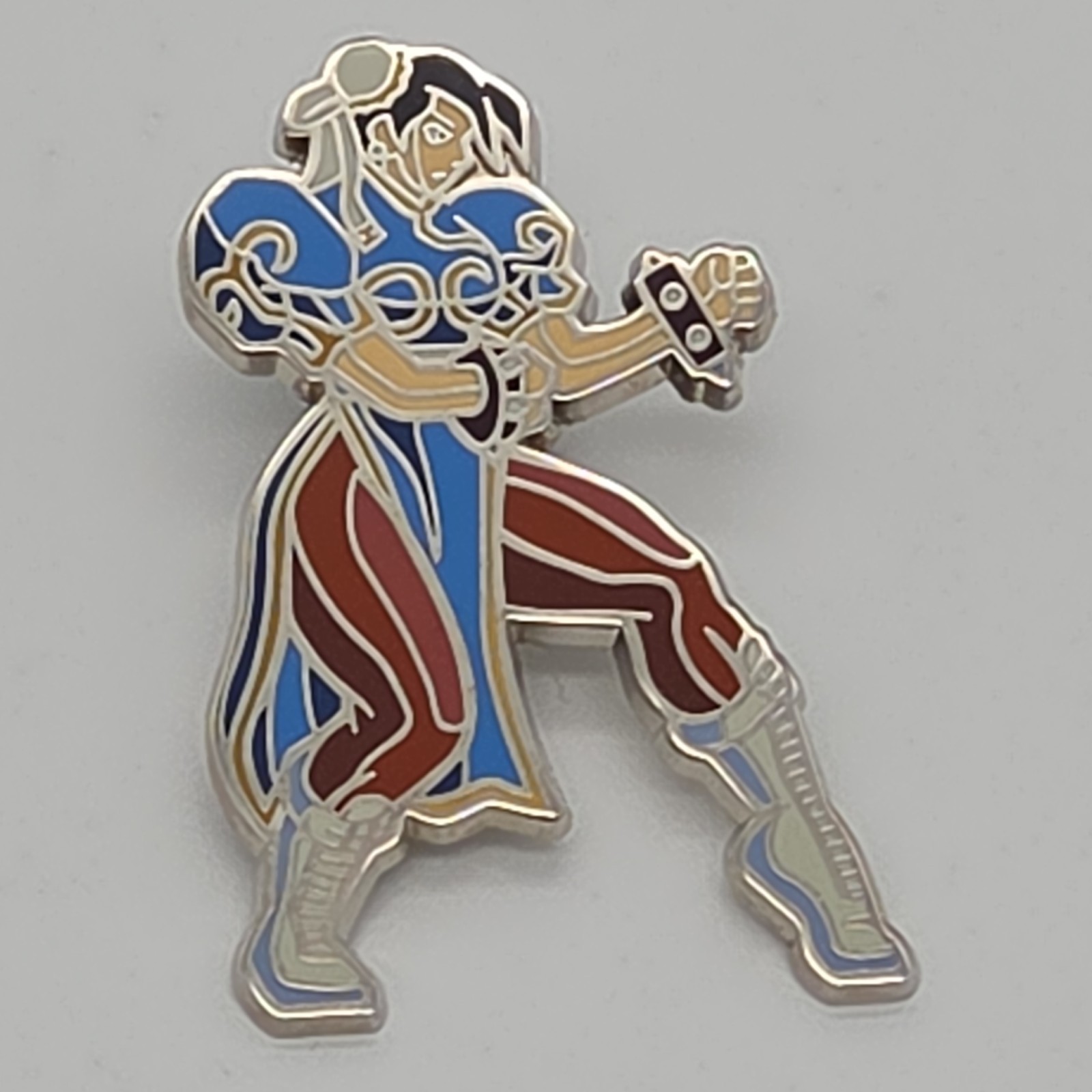 CAPCOM Chun-Li Street Fighter Enamel Pin, Fighting Character Design