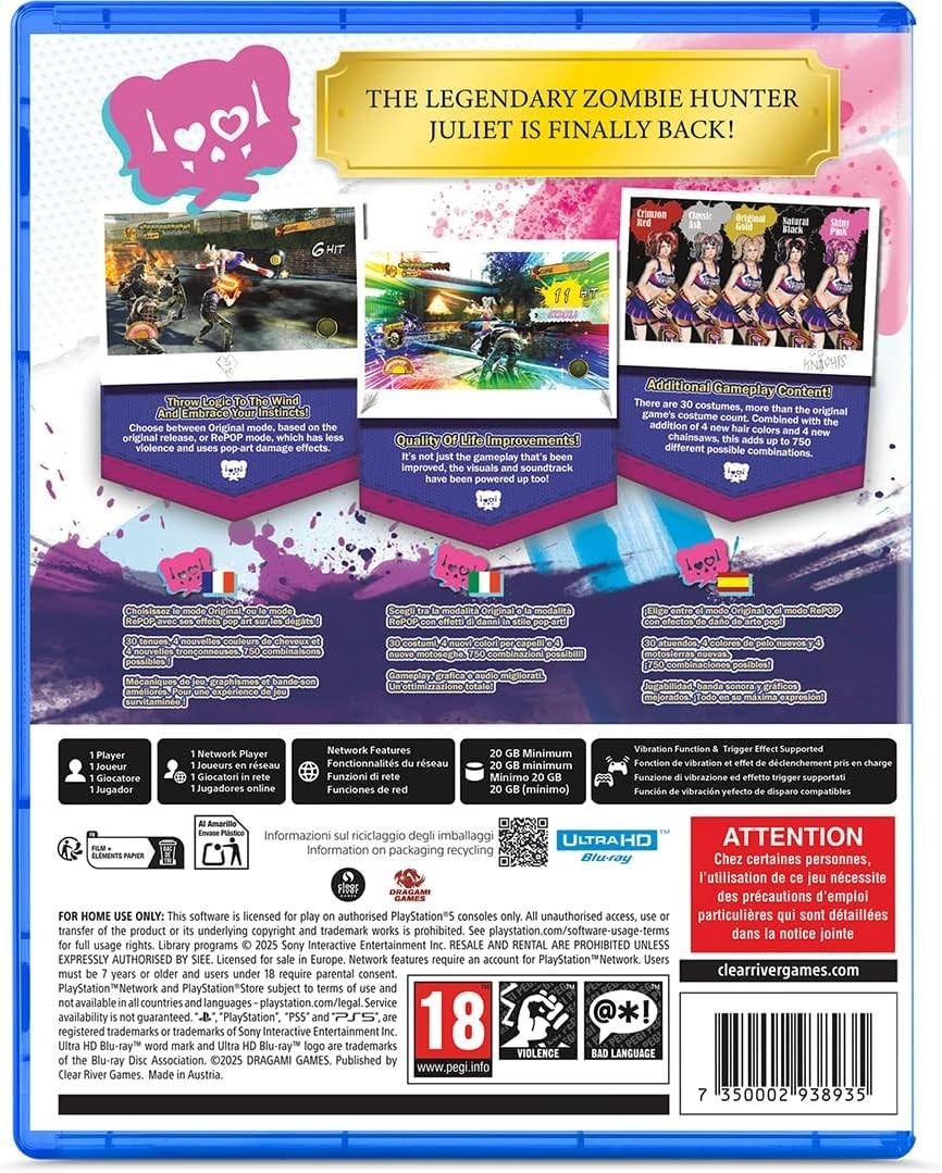 LOLLIPOP CHAINSAW RePOP (JAP/ENG) PS5 Playstation 5 Brand New Sealed