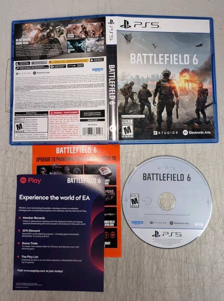 Battlefield 6 (SEE PICS) Complete w/ Inserts Very Good Condition