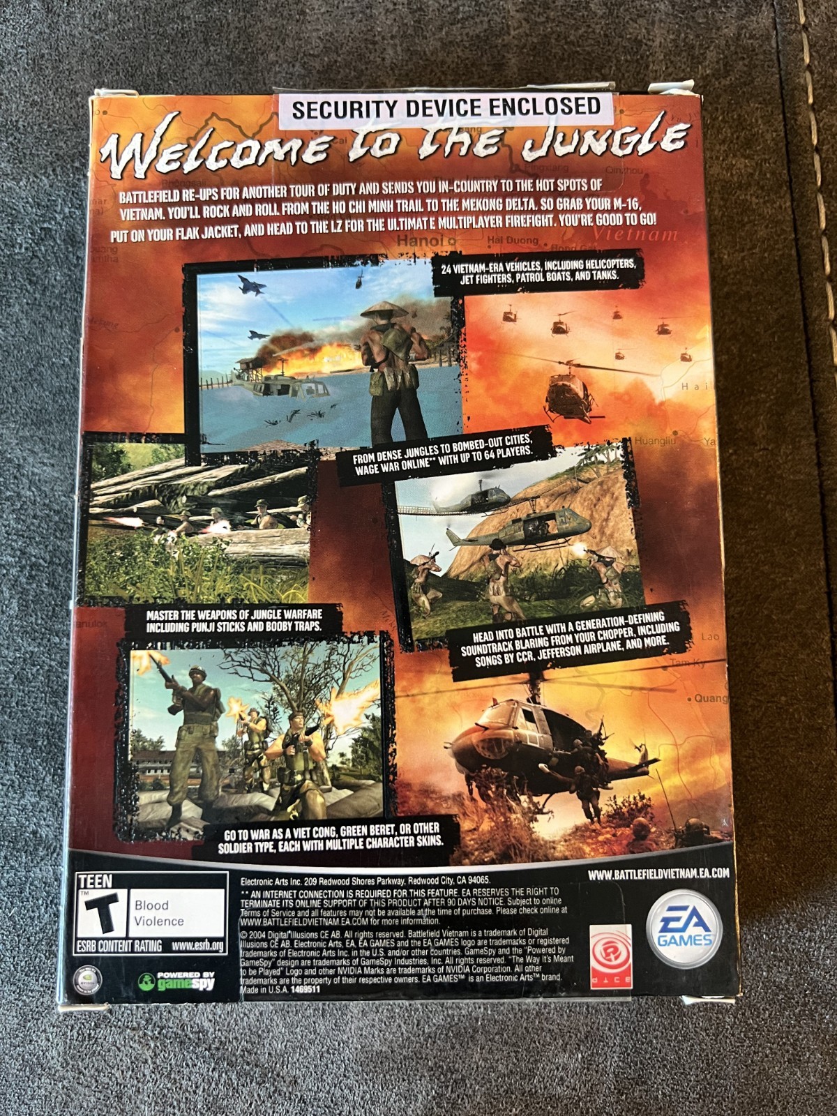 Battlefield Vietnam PC Game (3-Disc CD-ROM, 2004) Complete In Box CIB