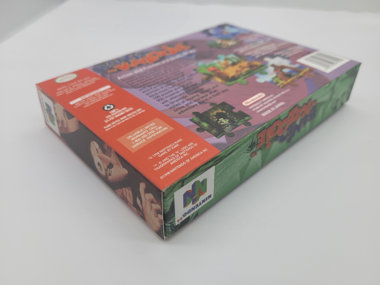 BANJO KAZOOIE N64 BOX ONLY **REPLACEMENT BOX** INCLUDES INSERTS + CLEAR CASE