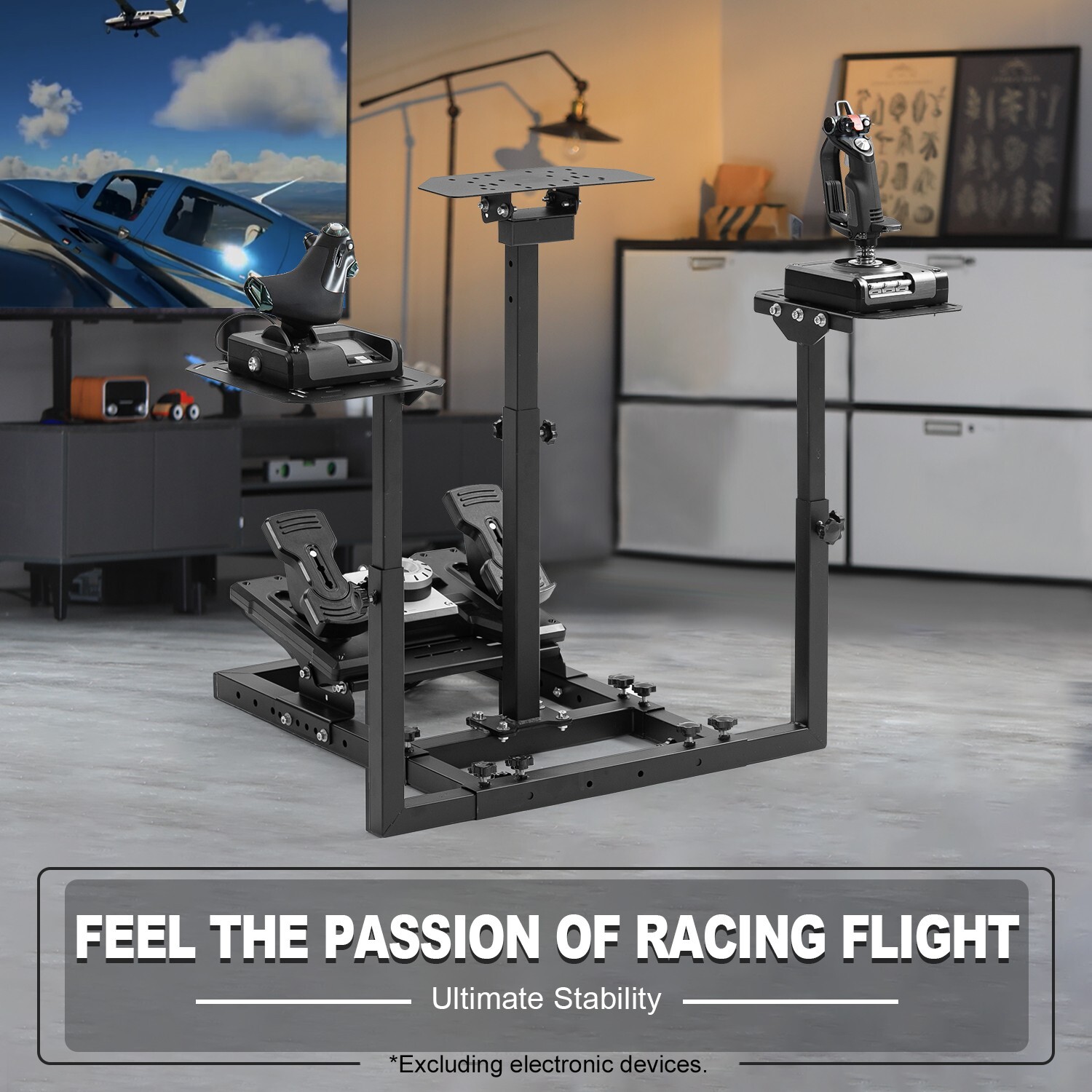 Marada Flight Simulator Stand or Racing Cockpit Fit Logitech NO SEAT electronics