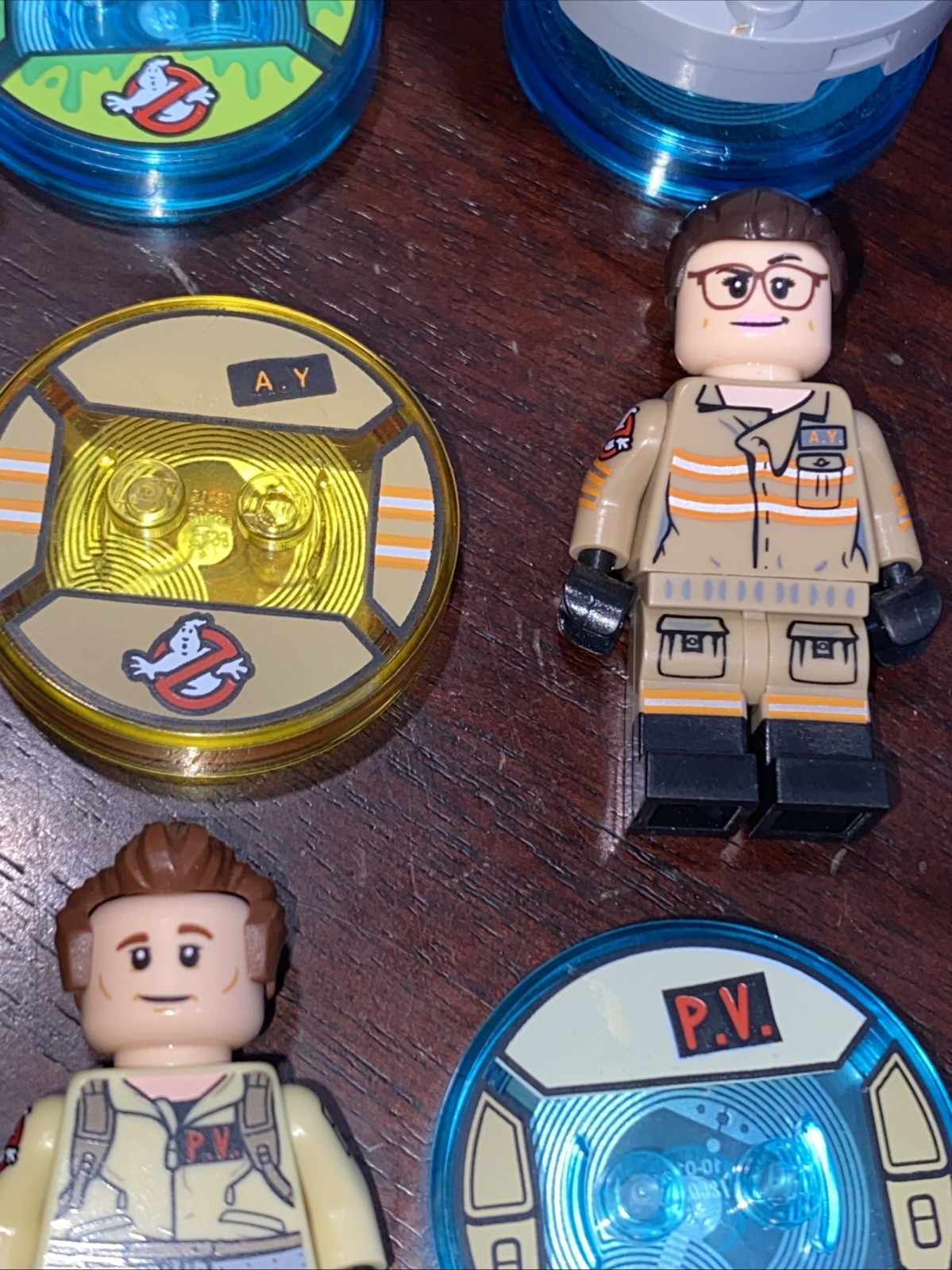 LEGO Dimensions Peter Venkman Abby Yates Ghostbusters 71228 Slimer Tag Lot Ecto1