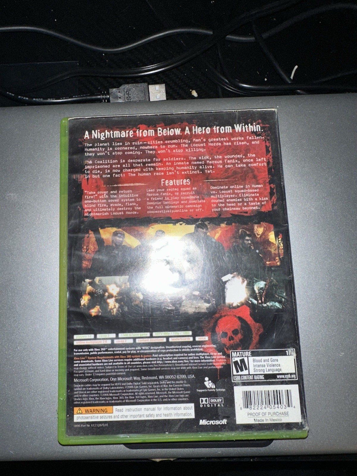 Gears of War Xbox 360 CIB
