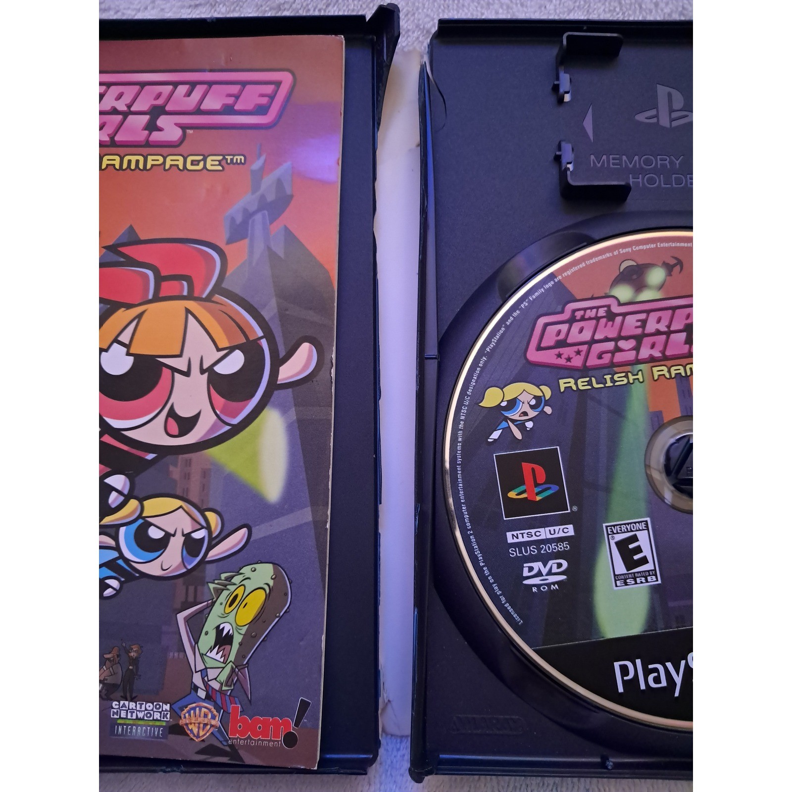 The Powerpuff Girls Relish Rampage PS2 PlayStation 2 Game SLUS 20585 CIB Fair Ca