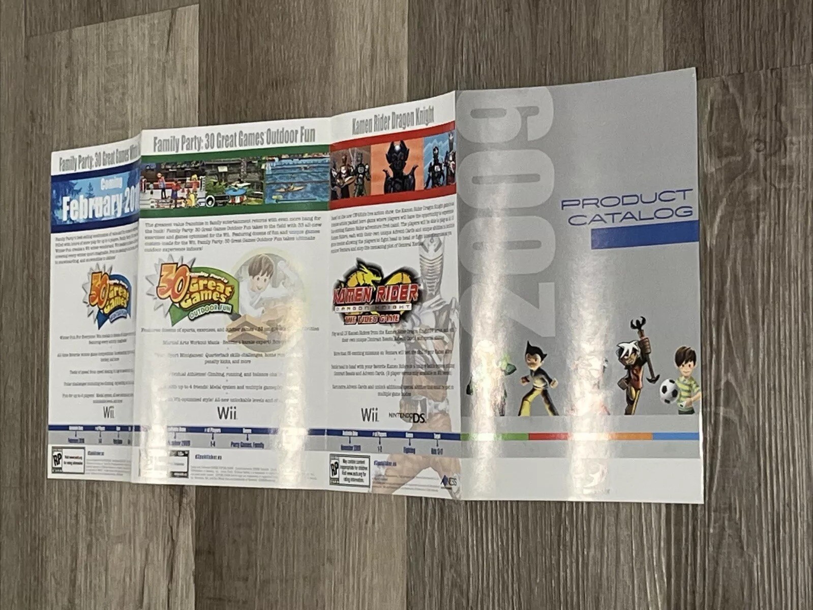 D3 Publisher 2009 Product Catalog Video Game Pamphlet Nintendo Wii PlayStation