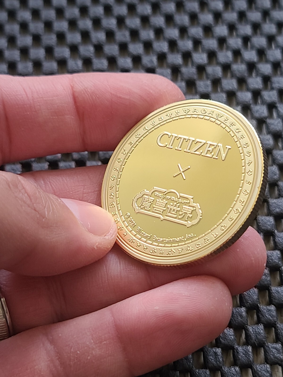 World Of Warcraft X CITIZEN Coin Medal Promo Watch Collab Blizzard WOW [VARIAN]
