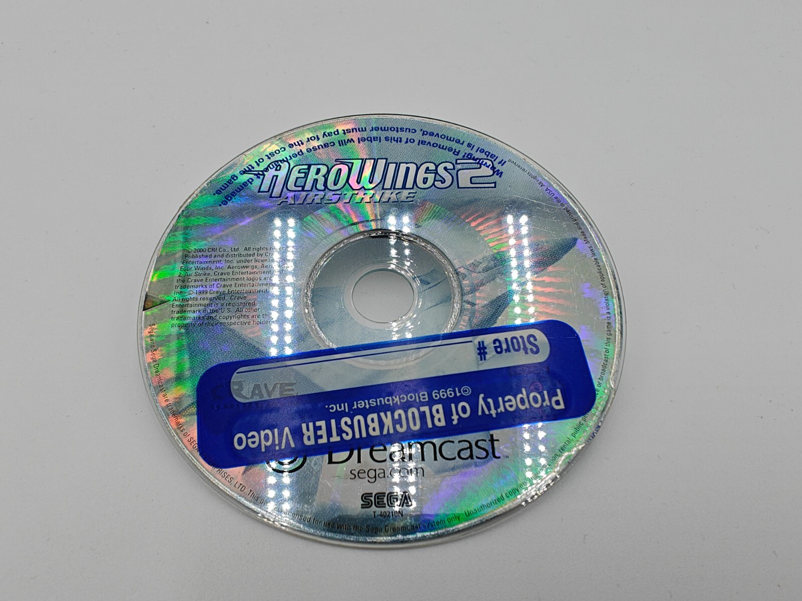 AeroWings 2 Air Strike (Sega Dreamcast) 😒Disc Only😒