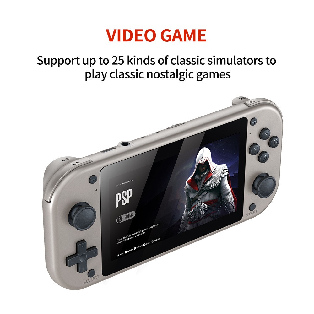 M17 Retro Handheld Video Game Console Open Source Linux System 4.3 Inch IPS Scre