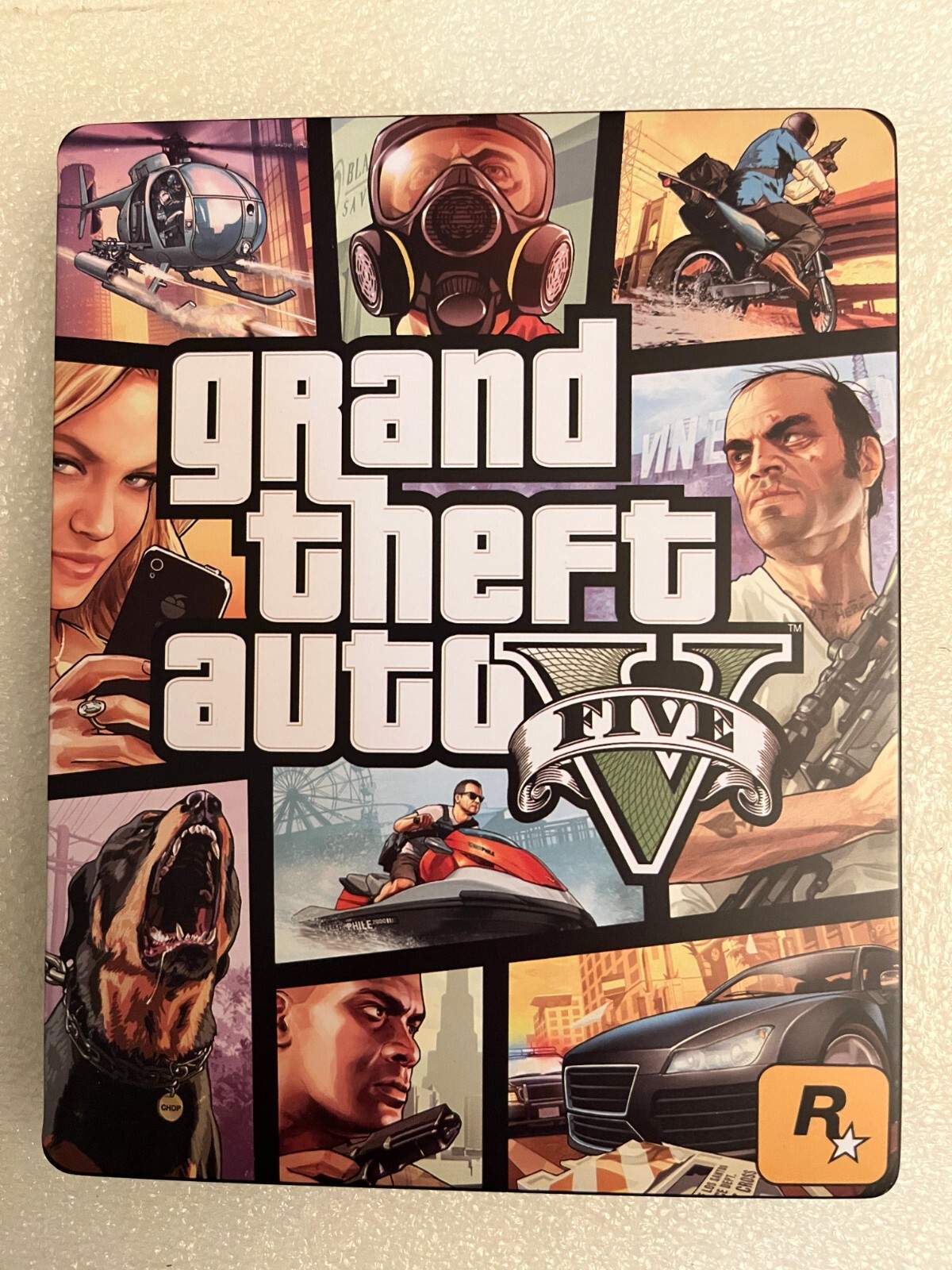 Grand Theft Auto: V Custom-Made G2 Steelbook Case PS4/PS5/XBOX (NO GAME) V2
