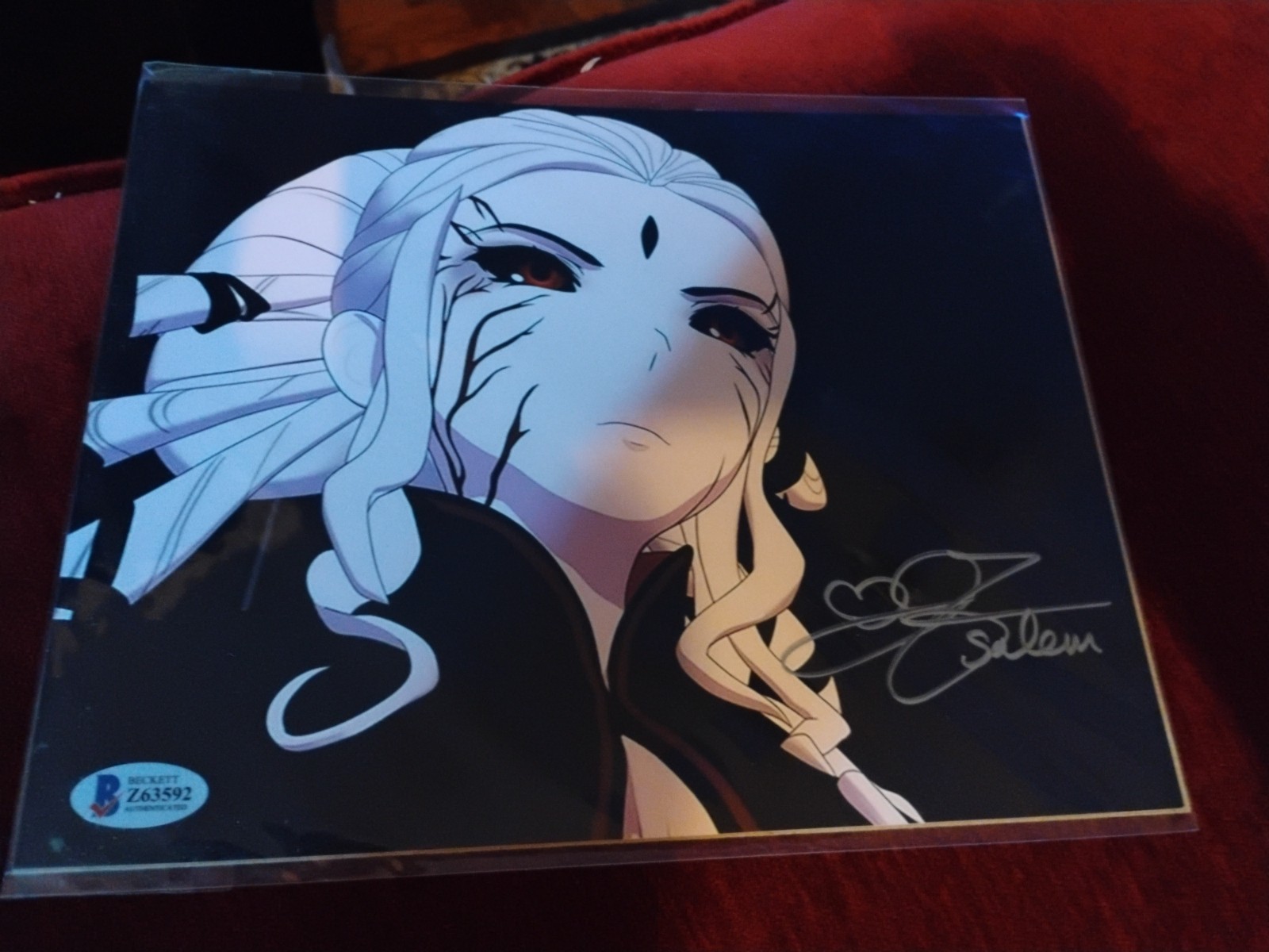 Jen Taylor Autograph Signed 8×10 Photo RWBY & INSCRIPTION SALEM Beckett COA A