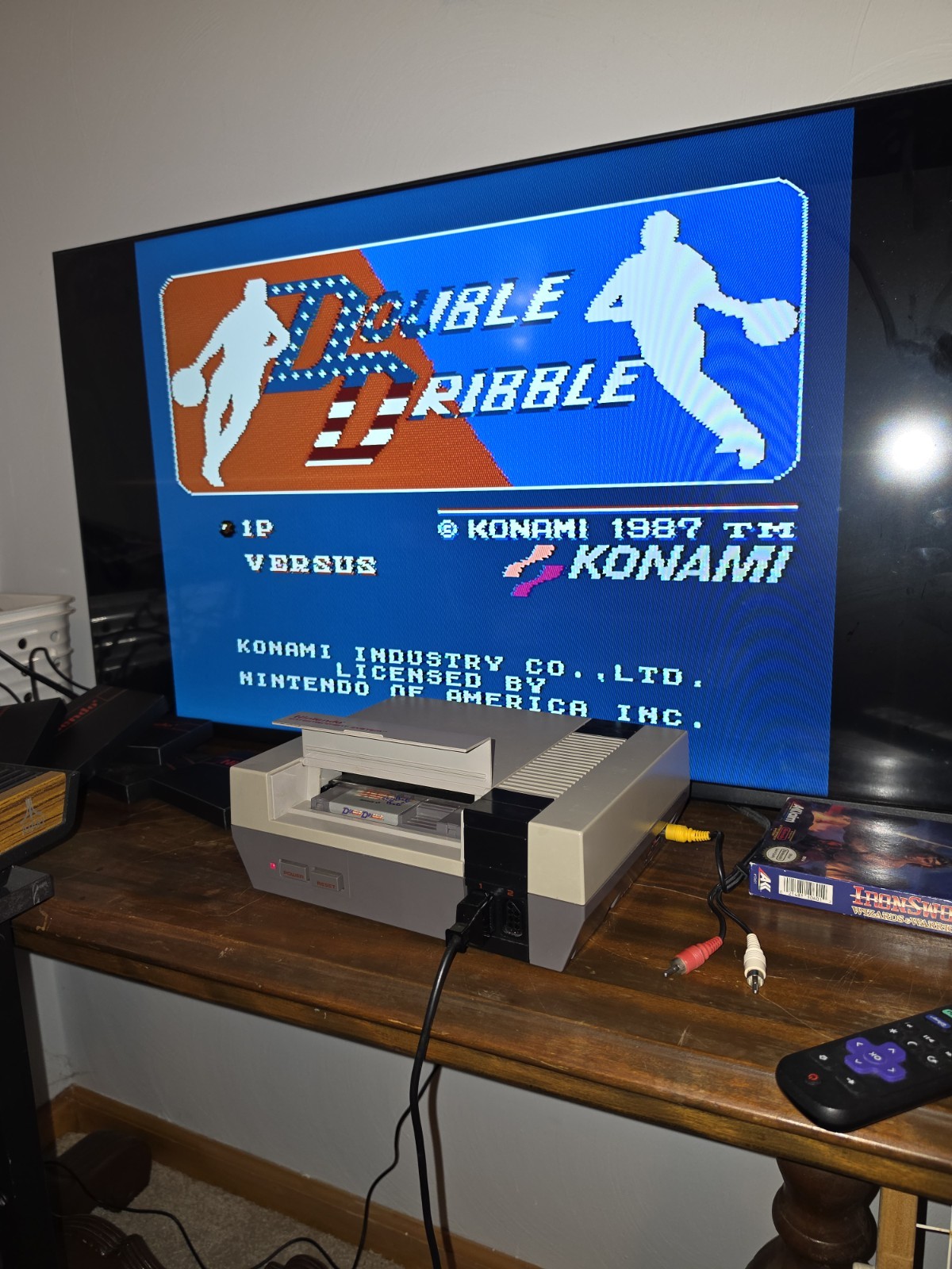 Konami Double Dribble (Nintendo NES) Box Included 1987 NTSC-U/C Basketball