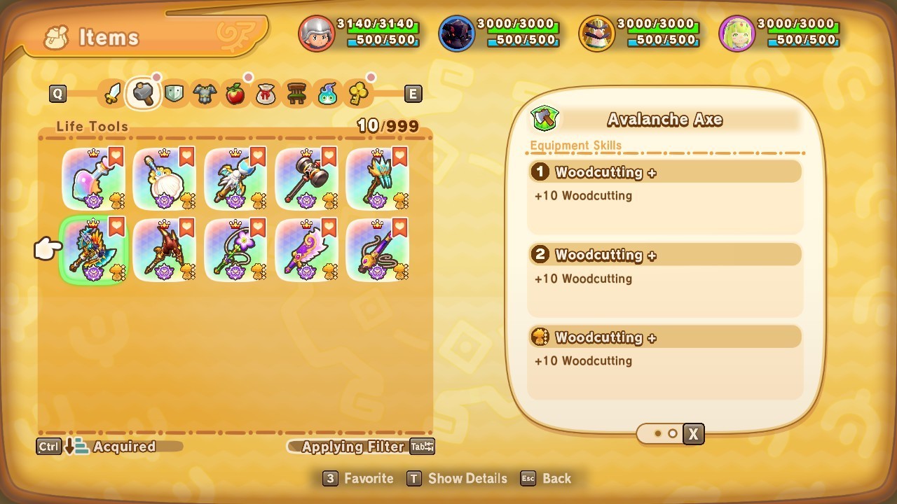 🛠️ Legendary Life Tools Set (All 9) – Fast Delivery – Fantasy Life i