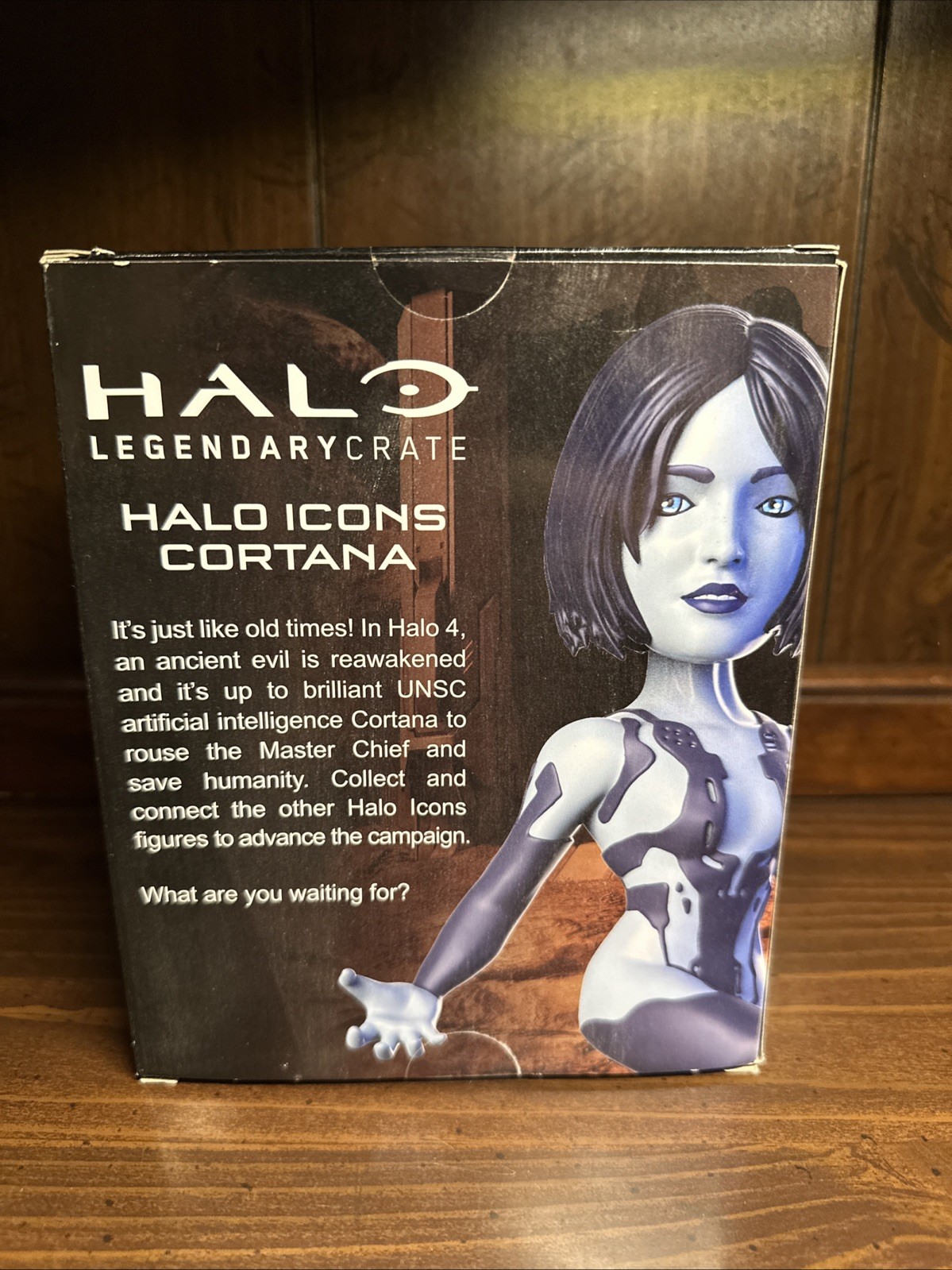 SEALED IN BOX Halo Icons Cortana Figurine 2017 Legendary Loot Crate Series 2