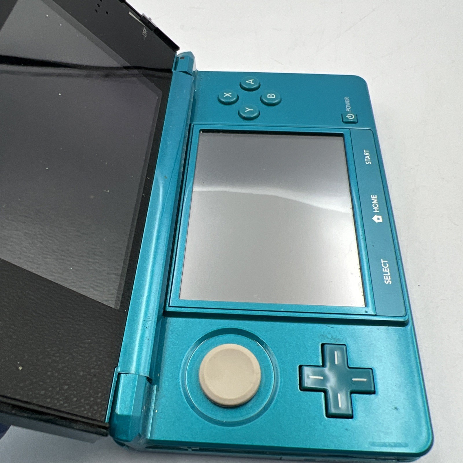 Nintendo 3DS Handheld System Aqua Blue NO CHARGER. TESTED WORKING.