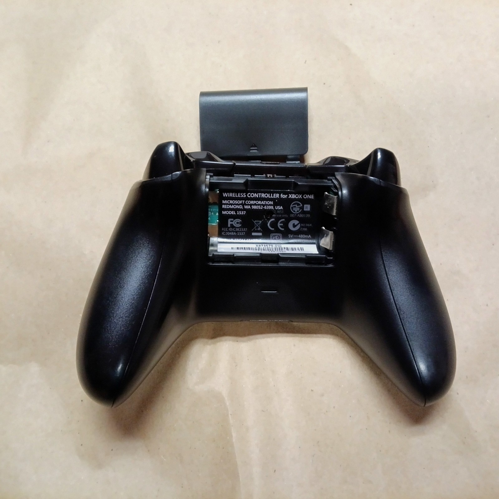 Xbox One Wireless Controller 1537 (Black with Yellow) Cleaned Tested And Working