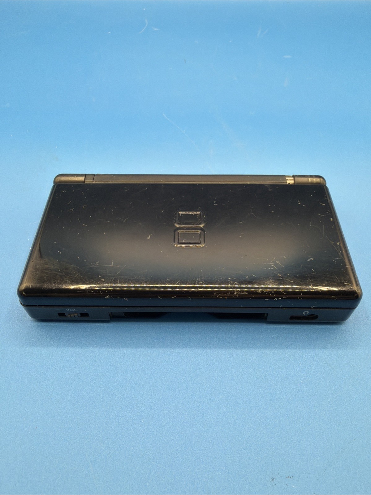 Nintendo DS Lite Onyx Black Console USG-001 No Charger No Stylus Tested Working