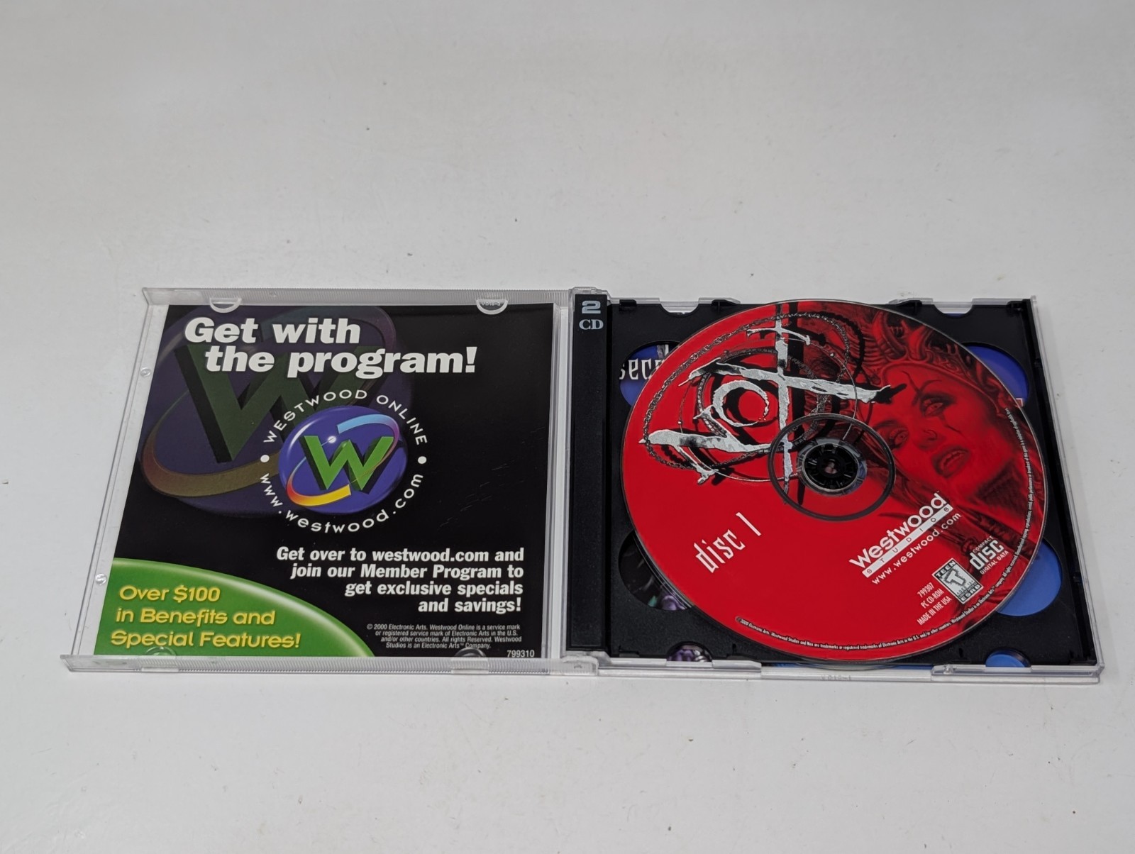 Nox PC CD-ROM 2000 Westwood Studios Action RPG 2-Disc Set Vintage Video Game