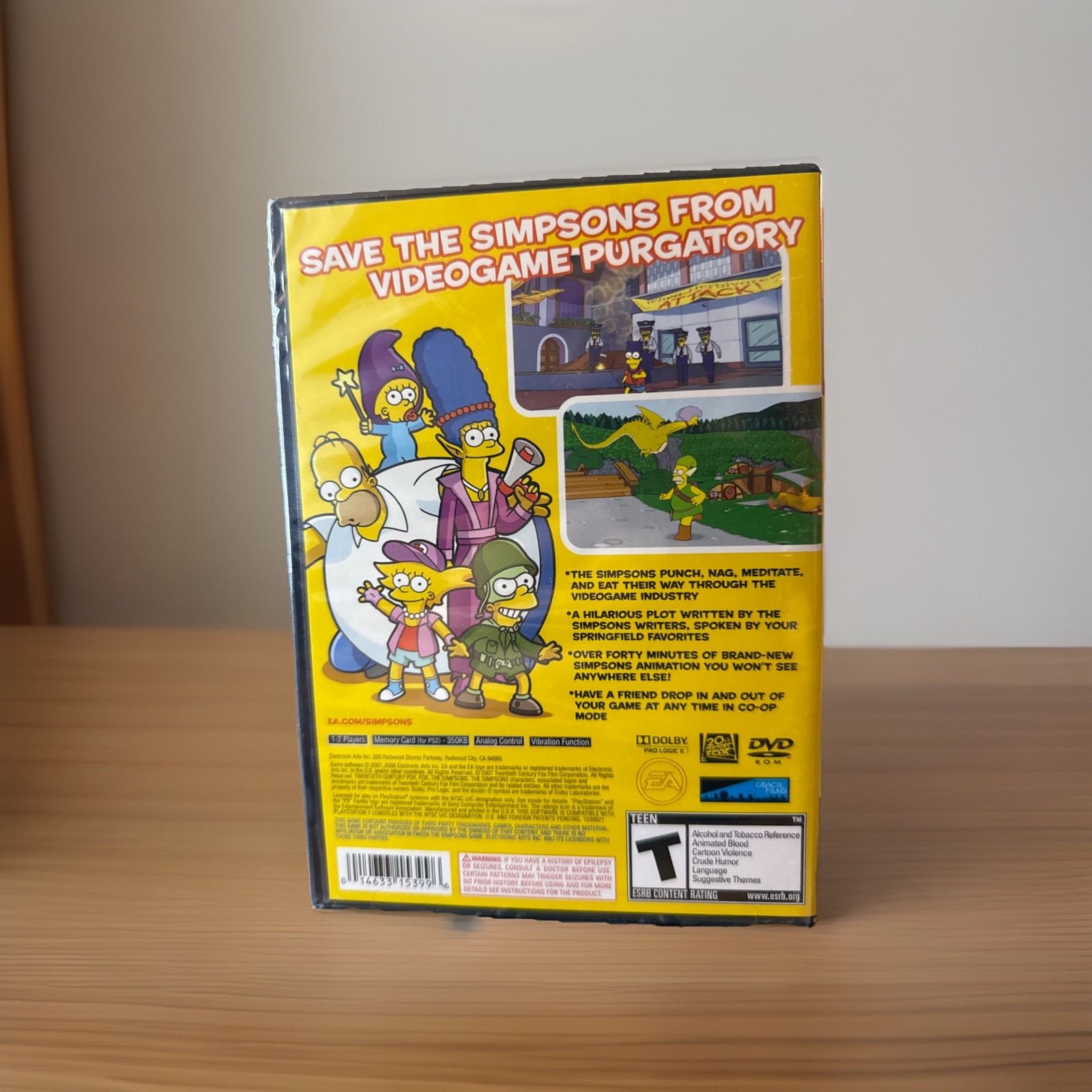 The Simpsons Game PS2 Greatest Hits – New Sealed – Fast Shipping