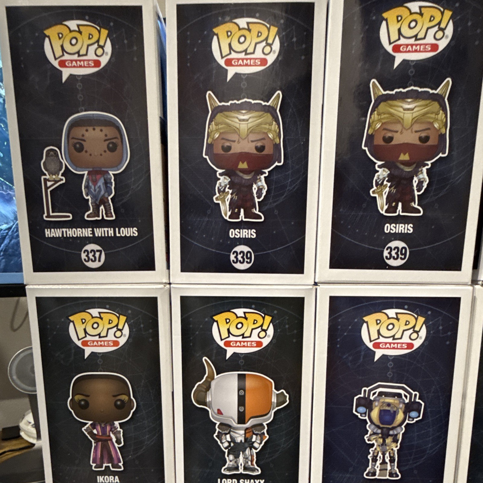Funko Pop! Games Destiny Vinyl Figure Lot Zavala Atheon Osiris Glow GameStop