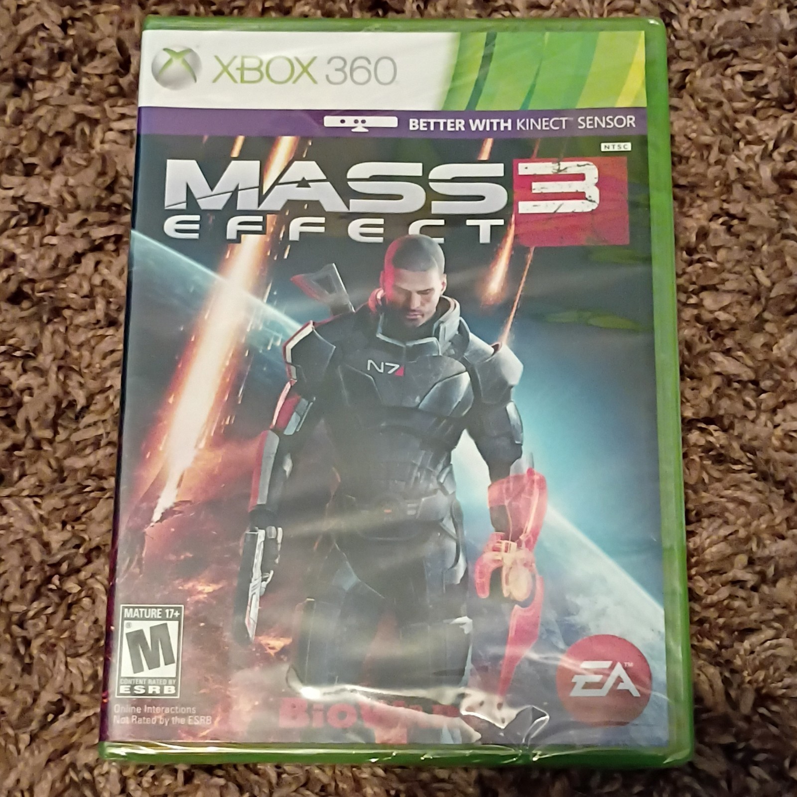 Mass Effect 3 Xbox 360 Game Better with Kinect EA Action RPG M Rated 2012 NEW