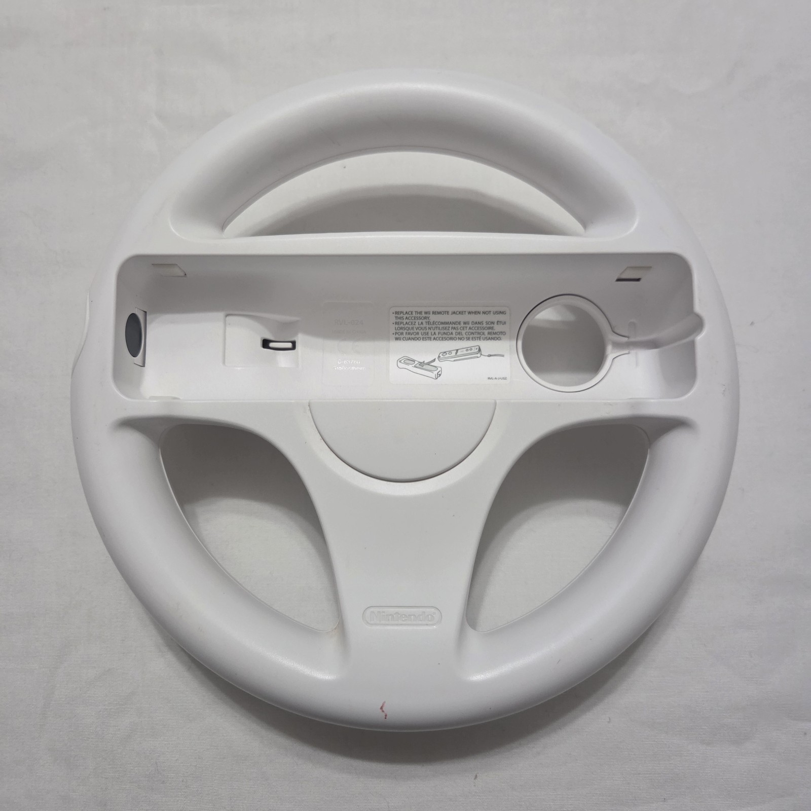 Lot of 2 Genuine Nintendo Wii Wheel Mario Kart White RVL-024