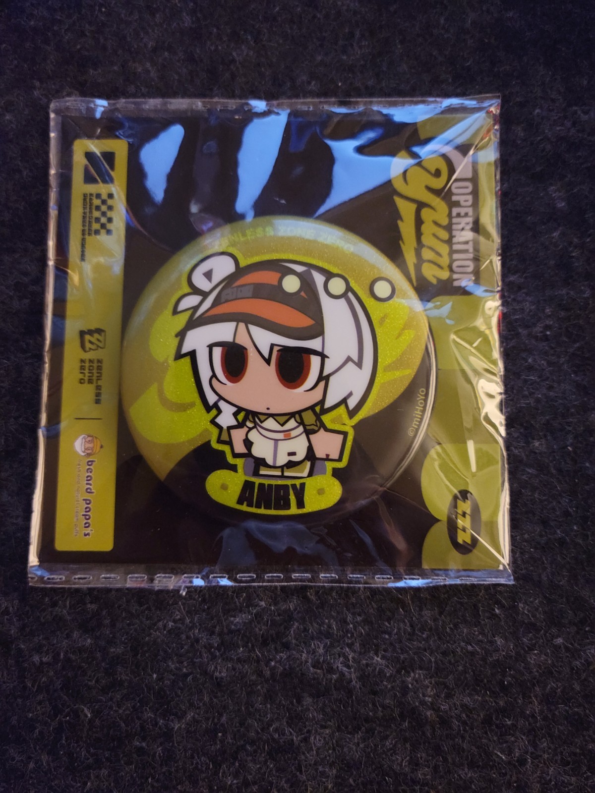 ZZZ Zenless Zone Zero x Beard Papa’s Collab Anby Can Badge