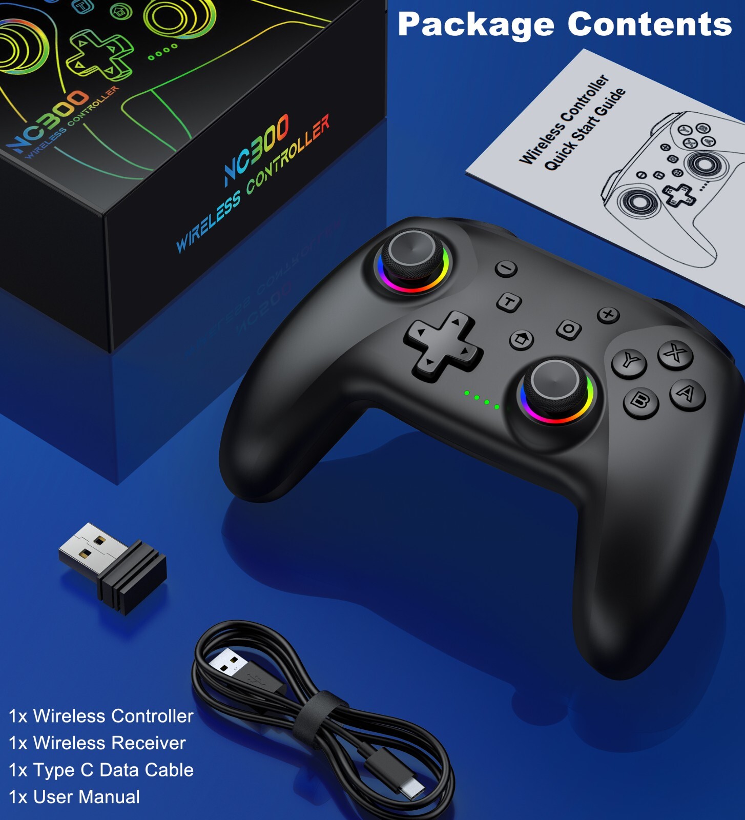 Wireless Bluetooth Controller for Android/iOS,Nintendo switch/OLED,PC Controller