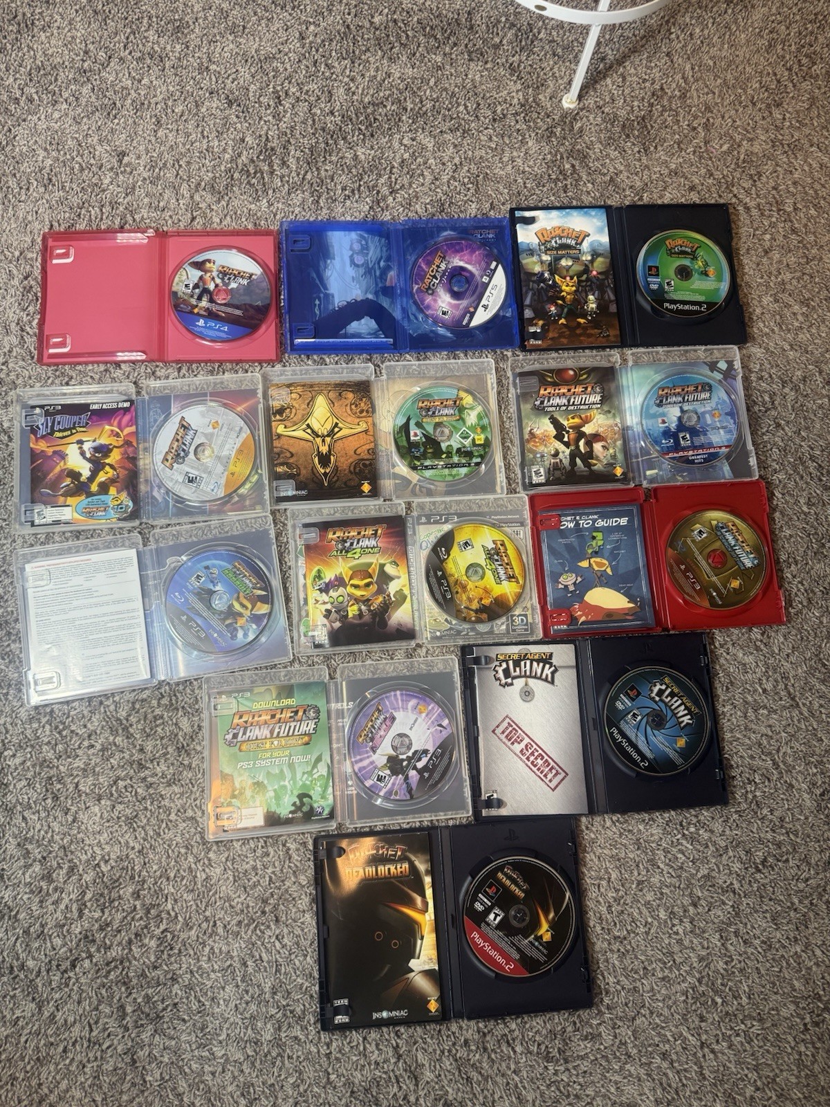 RATCHET & CLANK 12 GAME LOT PS2 PS3 PS4 PS5 SERIES COLLECTION TESTED