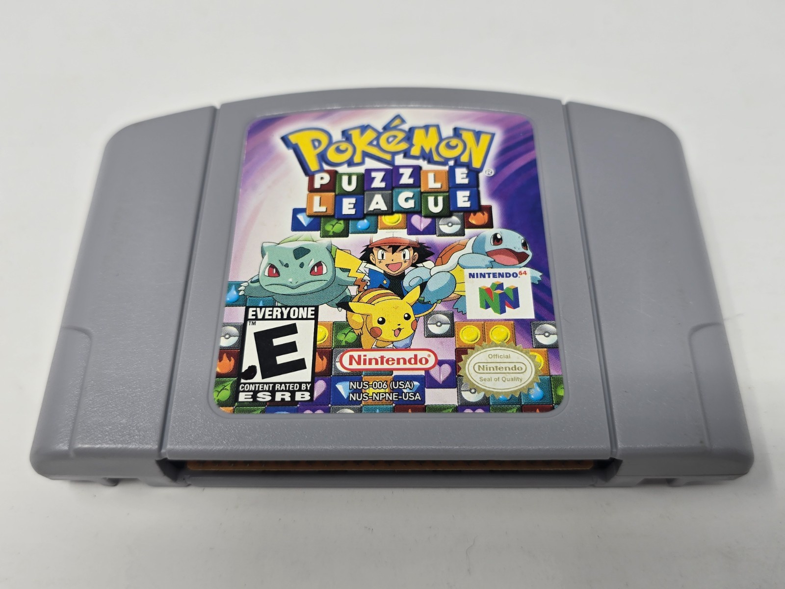 Pokemon Puzzle League N64 (Nintendo 64, 1997) Game Cartridge Excellent Tested