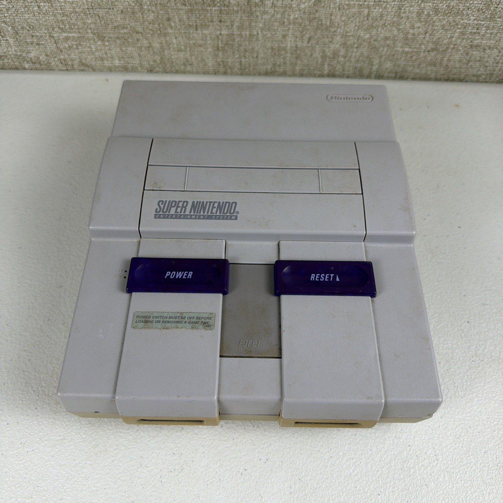 Super Nintendo System SNES Video Game Console Only SNS-001 PARTS ONLY READ