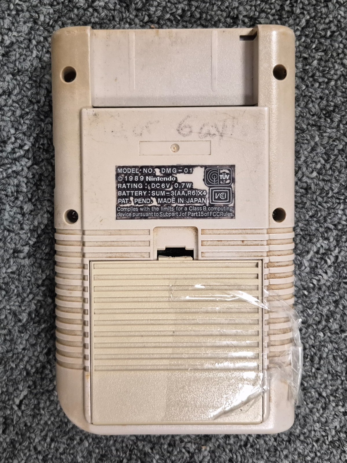 Nintendo Game Boy Launch Edition System Original GB Gray For Parts!