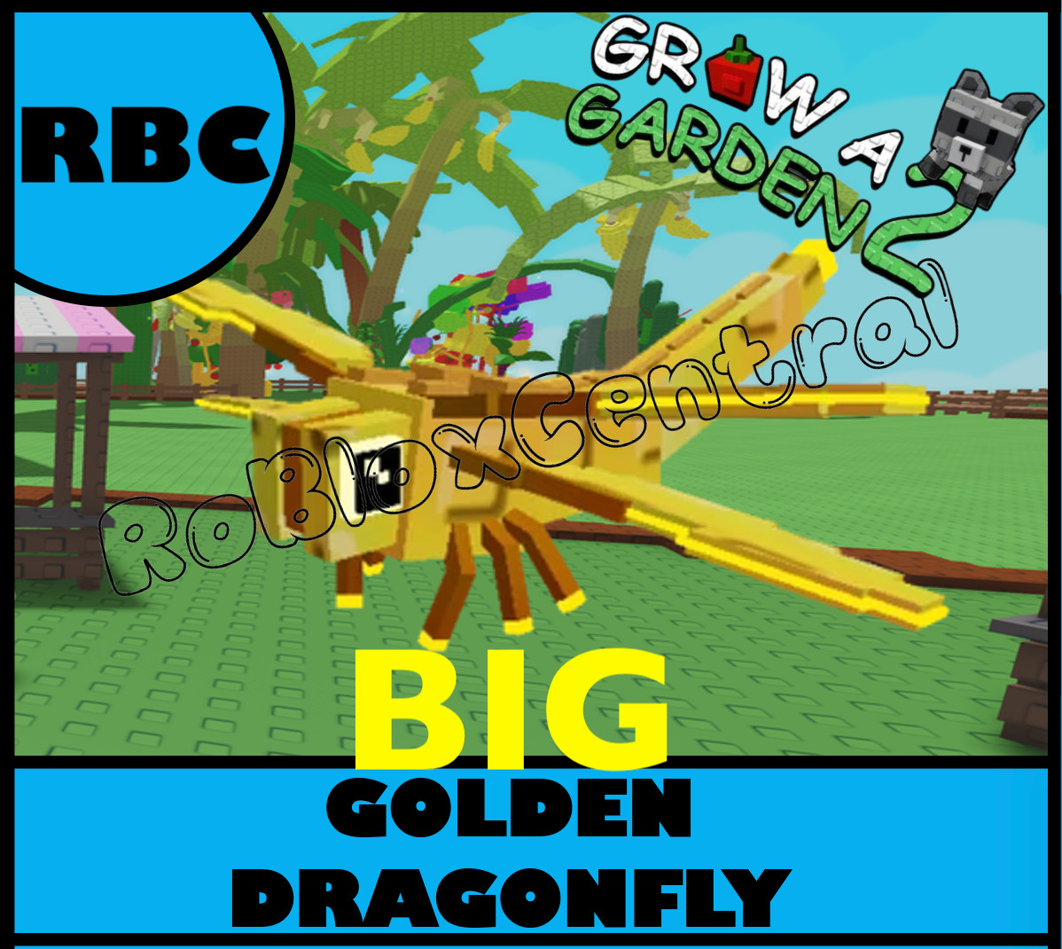 BIG GOLDEN DRAGONFLY – CHEAP GROW A GARDEN 2 – PET
