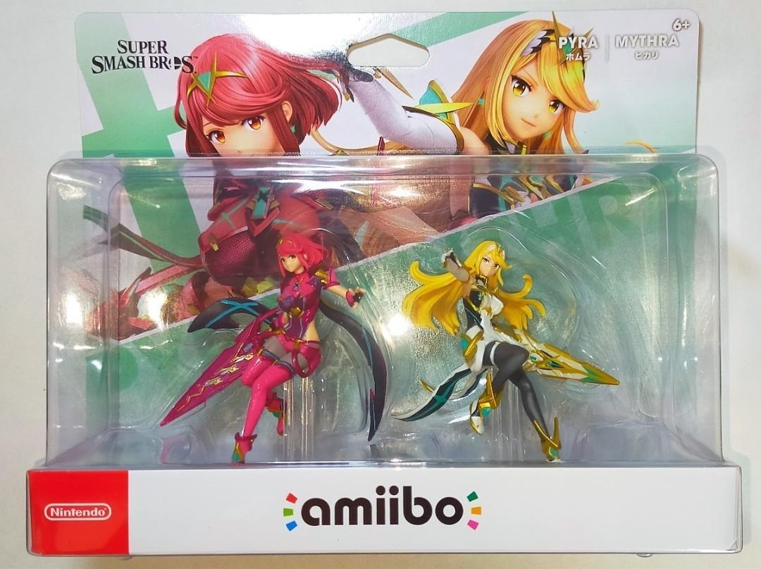 Nintendo amiibo Pyra & Mythra Double Set Super Smash Bros Homura Hikari Japan