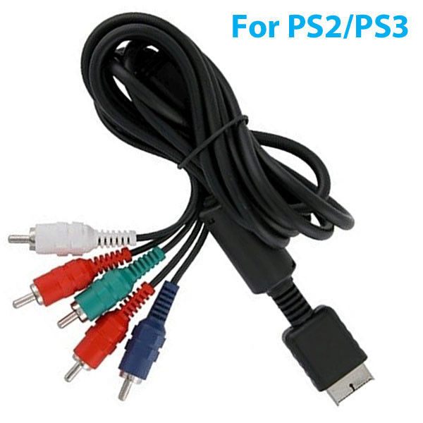 6FT HD Component RCA AV Video-Audio Cable Cord for SONY Playstation 2 3 PS2 PS3