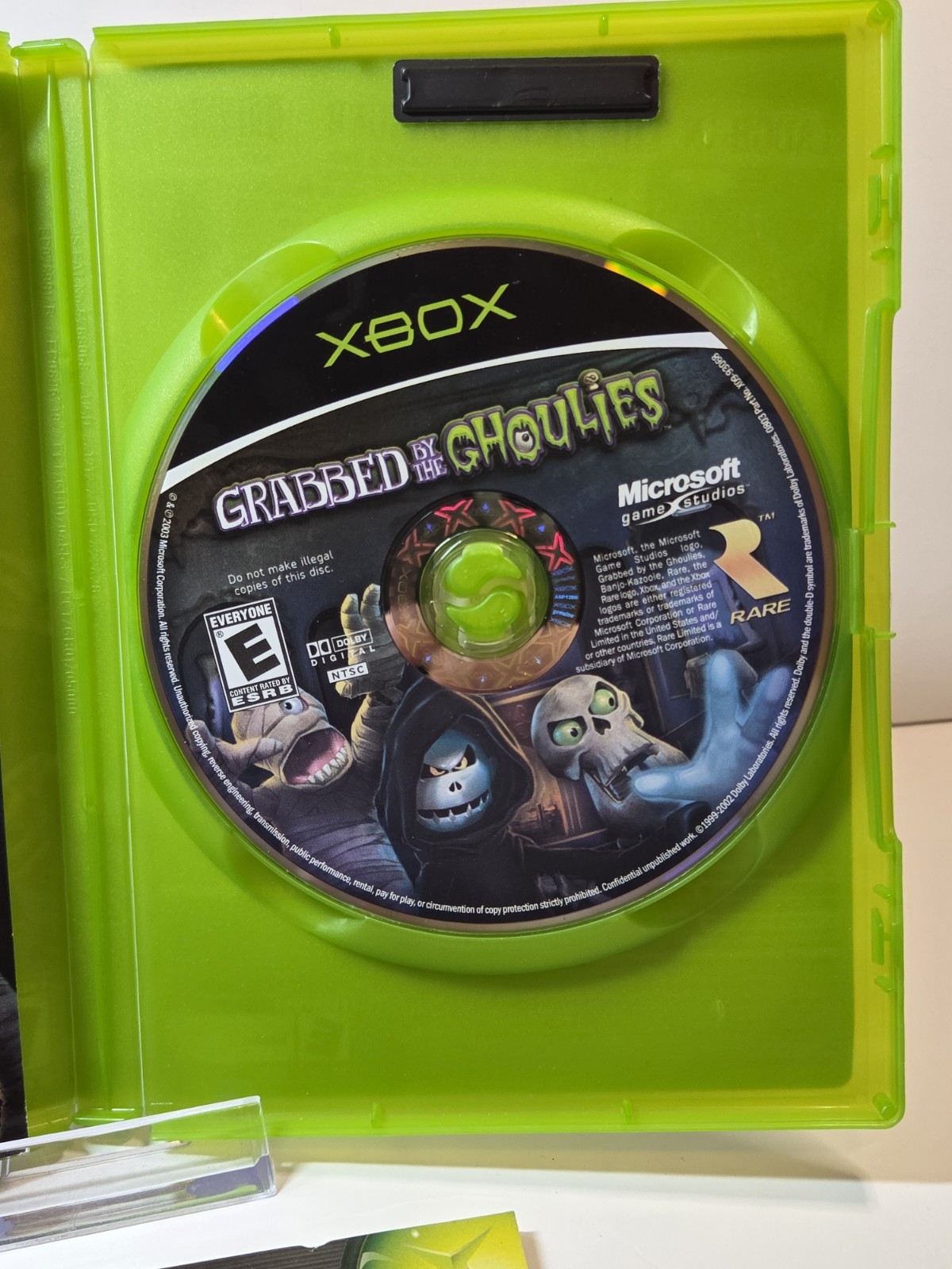 Grabbed by the Ghoulies (Microsoft Xbox, 2003) Complete With Manual,