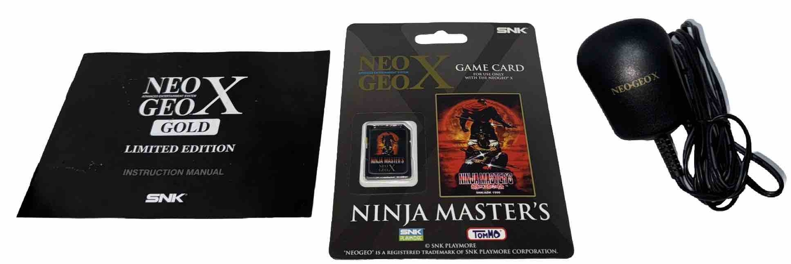 Neo Geo X Gold TV Docking Charge Station Only w/ Power Cord & Ninja Masters