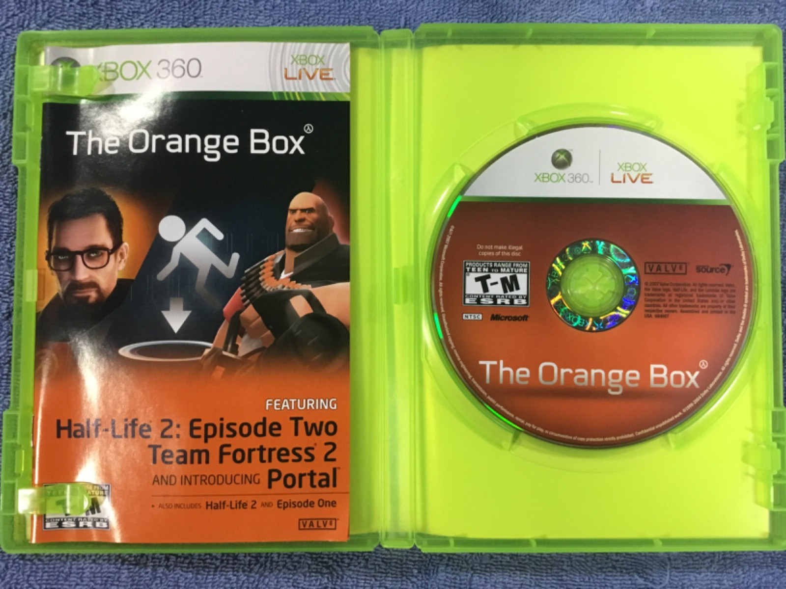 The Orange Box (Microsoft Xbox 360, 2007) – Complete In Box (CIB) – Tested