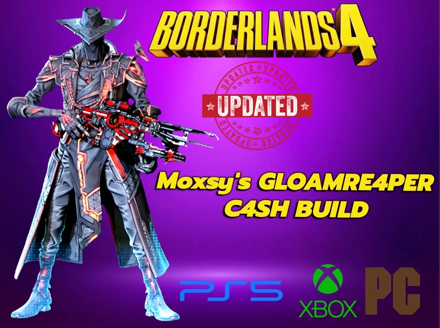 Borderlands 4 🔥 MOXSY GLOAMRE4PER Build 🔥BEST C4SH GUN BUILD 🔥UVH6🔥