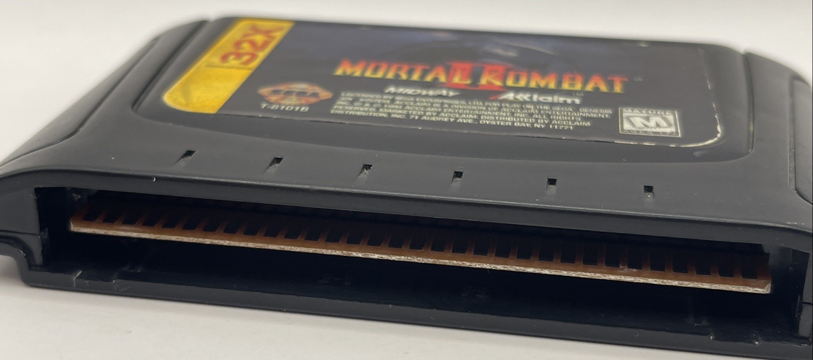 Mortal Kombat II (Sega 32X, 1994) – Cartridge Only Polished Pins Tested