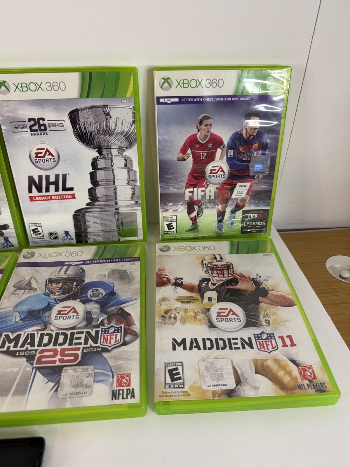 Lot of 12 Xbox 360 Sports Games NHL, MLB,Madden,FIFA,WWE 2k