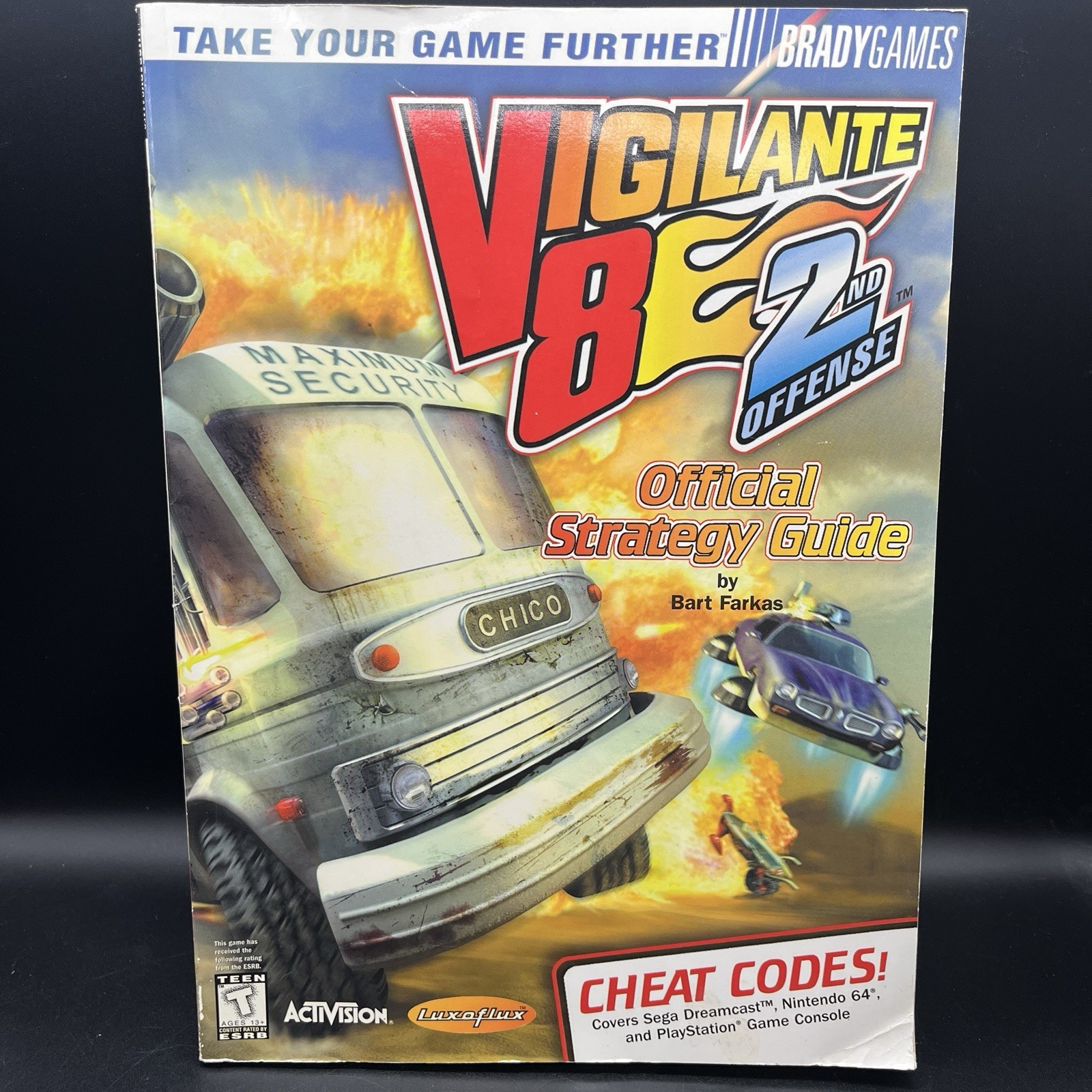 Vigilante 8 2nd Offense – BradyGames strategy guide – N64/PS1/DC – 1999 Rare