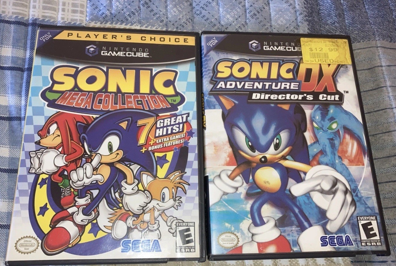 Sonic Adventure DX & Mega Collection Nintendo GameCube CASES ONLY – NO GAMES