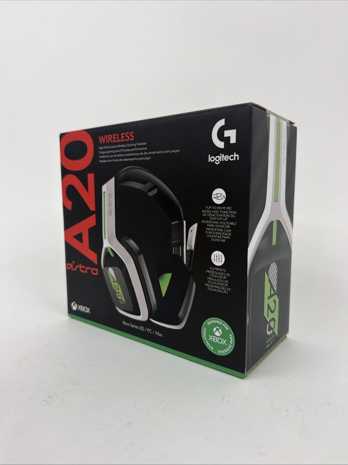 New ASTRO Gaming A20 Gen 2 Wireless Headset Xbox Series X|S One PC Mac Green