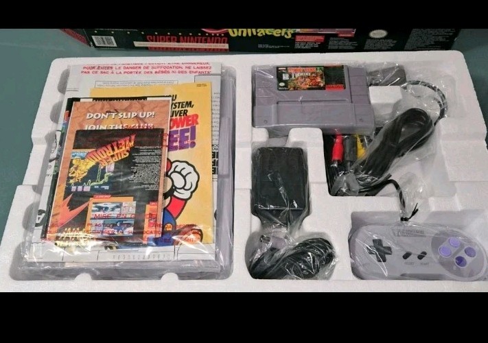 SNES – Super Nintendo Donkey Kong Country Set NEW OPEN BOX